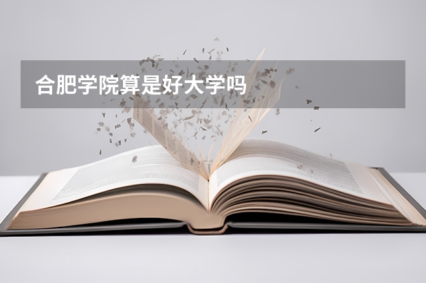 合肥学院算是好大学吗