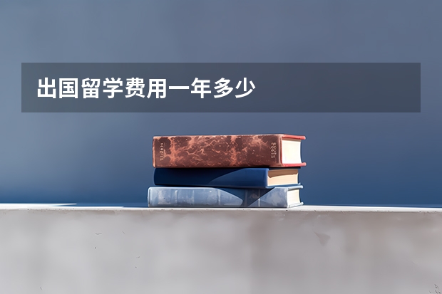 出国留学费用一年多少