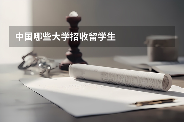 中国哪些大学招收留学生