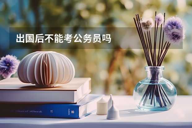 出国后不能考公务员吗