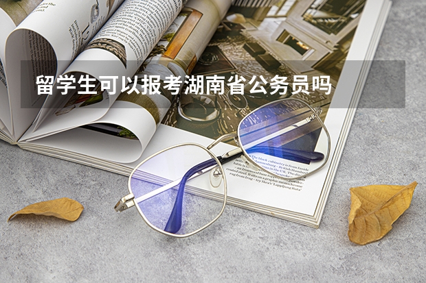 留学生可以报考湖南省公务员吗