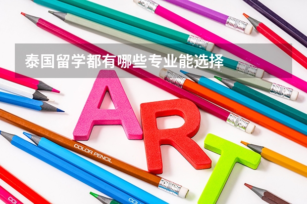 泰国留学都有哪些专业能选择