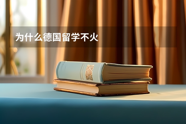 为什么德国留学不火