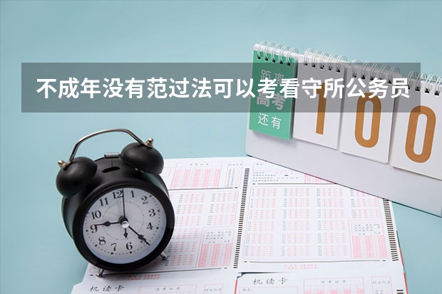 不成年没有范过法可以考看守所公务员吗