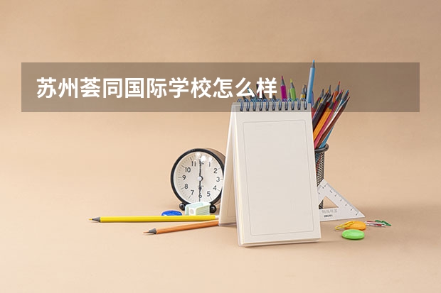 苏州荟同国际学校怎么样