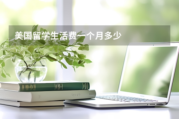 美国留学生活费一个月多少