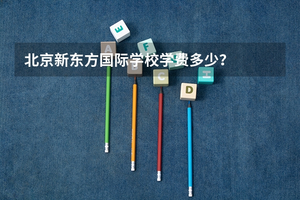 北京新东方国际学校学费多少？