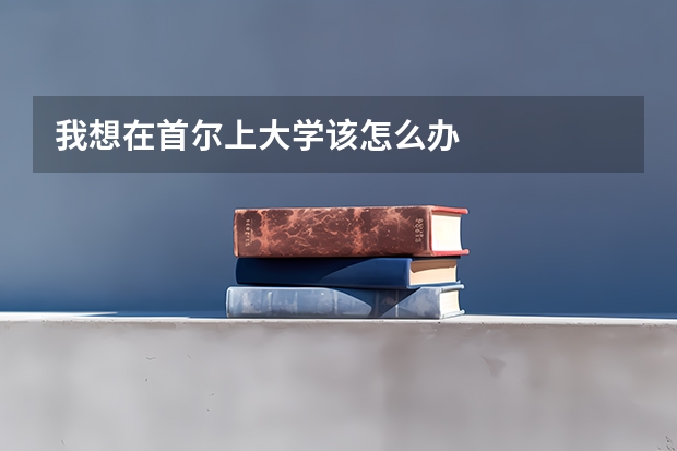 我想在首尔上大学该怎么办