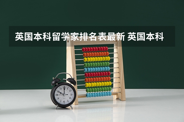 英国本科留学家排名表最新 英国本科留学金融专业大学排名