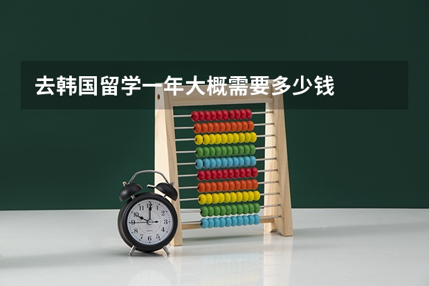 去韩国留学一年大概需要多少钱