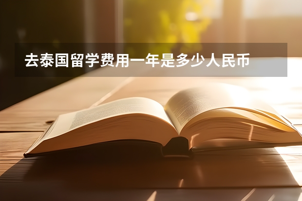 去泰国留学费用一年是多少人民币