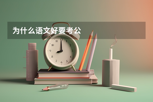 为什么语文好要考公