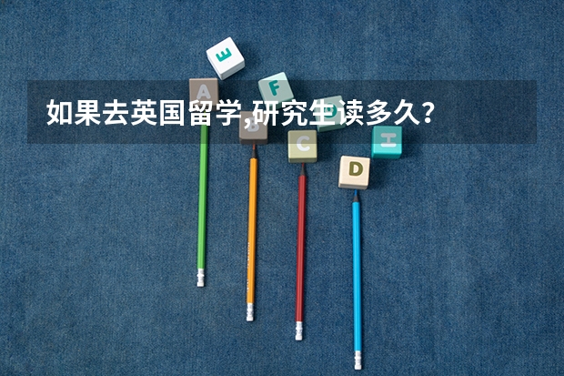 如果去英国留学,研究生读多久？