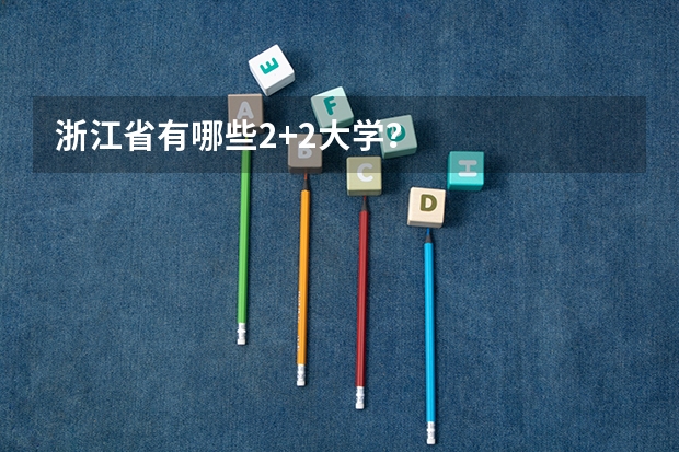 浙江省有哪些2+2大学？