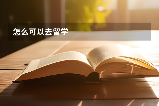 怎么可以去留学