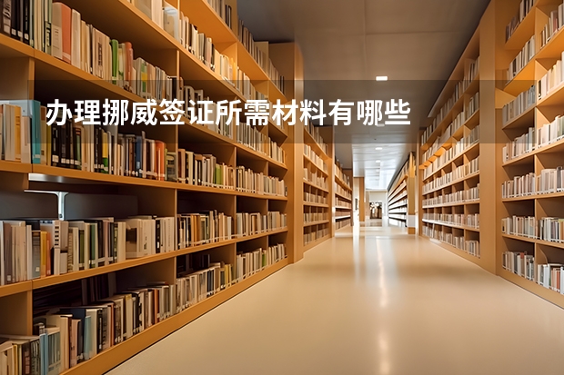 办理挪威签证所需材料有哪些