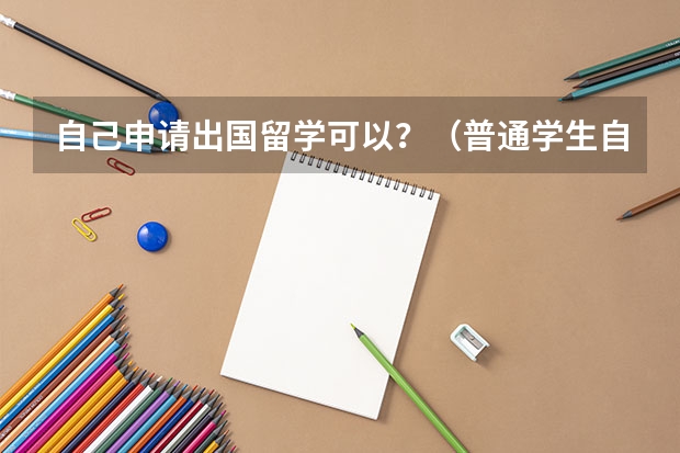 自己申请出国留学可以？（普通学生自己 DIY?留学还是找艺术留学机构？？）