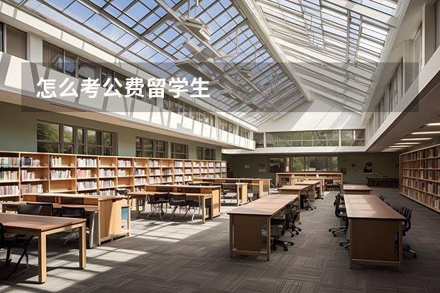 怎么考公费留学生