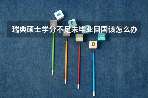 瑞典硕士学分不足未毕业回国该怎么办国外学历认