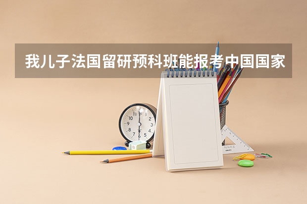我儿子法国留研预科班能报考中国国家公务员吗?