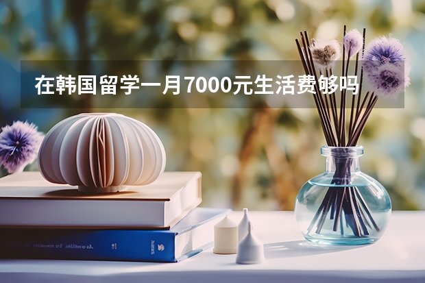 在韩国留学一月7000元生活费够吗？