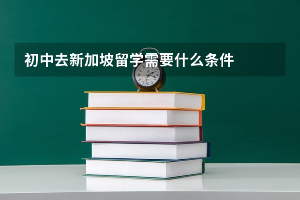 初中去新加坡留学需要什么条件