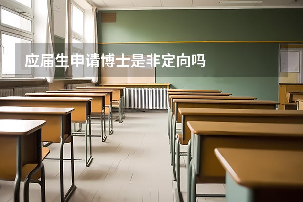 应届生申请博士是非定向吗