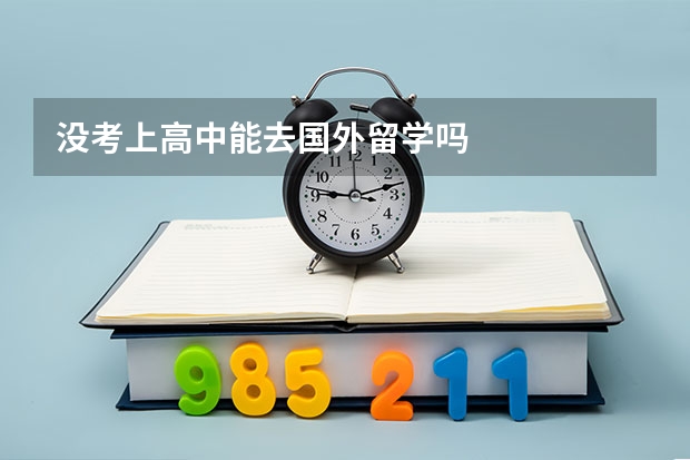 没考上高中能去国外留学吗