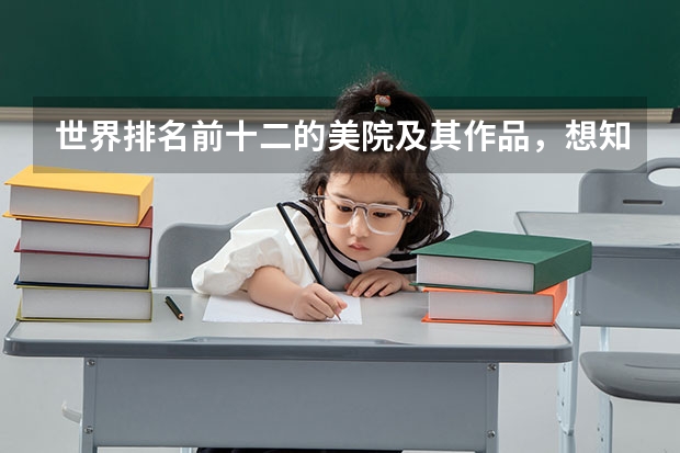 世界排名前十二的美院及其作品，想知道中国的排第几吗