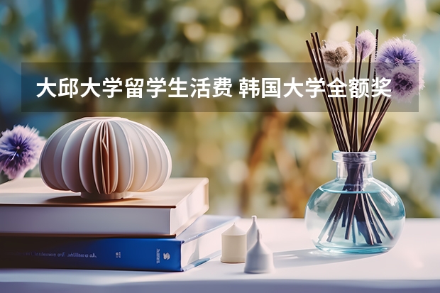 大邱大学留学生活费 韩国大学全额奖学金介绍